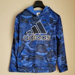 Blue/Black Adidas Boy's Hoodie
